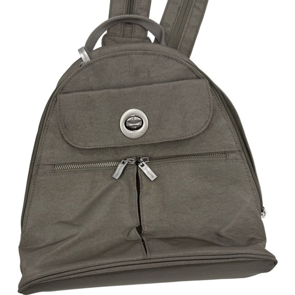 BAGGALLINI Naples Small Backpack Sling Bag‎ Gray Nylon  display picture 2